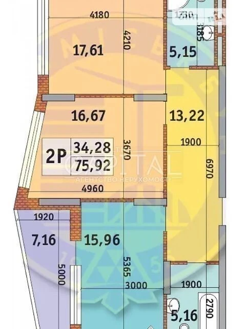 Продаж 2к квартири 76 кв. м на вул. Богатирська 32 • ID 3465