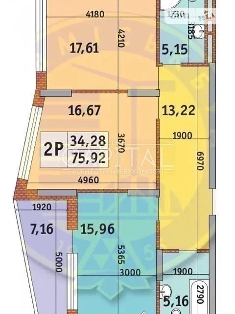 Продаж 2к квартири 76 кв. м на вул. Богатирська 32 • ID 3465