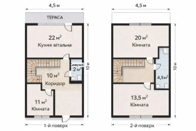 ТАУНХАУС угловой на замости