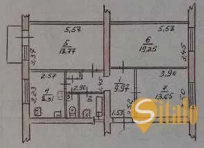 Sale of a 3-room apartment on Patriotichna Street.