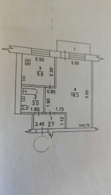 Срочно продам 1 комнатную квартиру на Одесской.