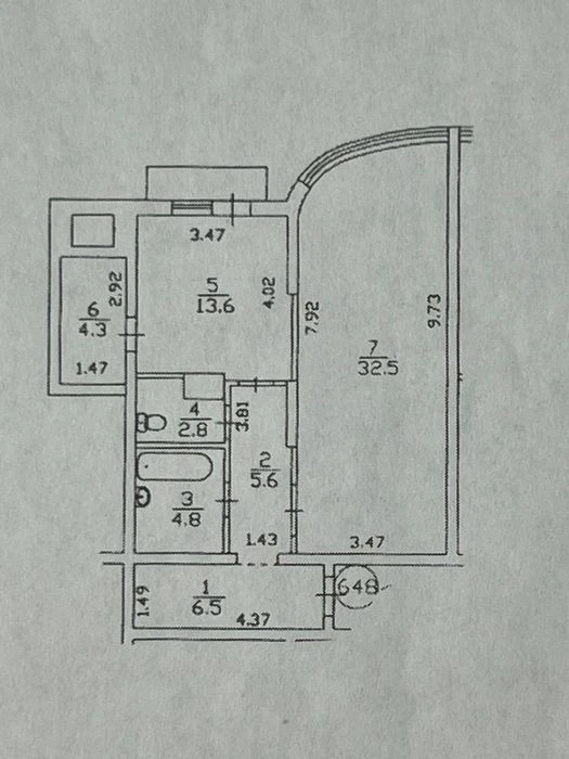 OWNER for sale 2-room apartment 71 sq. m