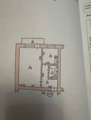 Продаж 1 к квартири