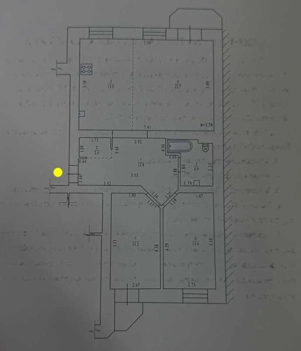 ‼️Центр‼️ 3 кімнатна квартира-студія, 87 м², топова локація