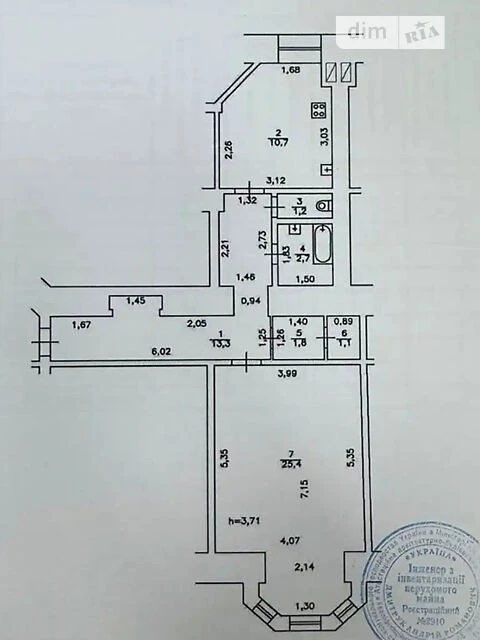 Sale of 1-room apartment 56.2 sq. m. on Reitarska Street 20/24 • ID