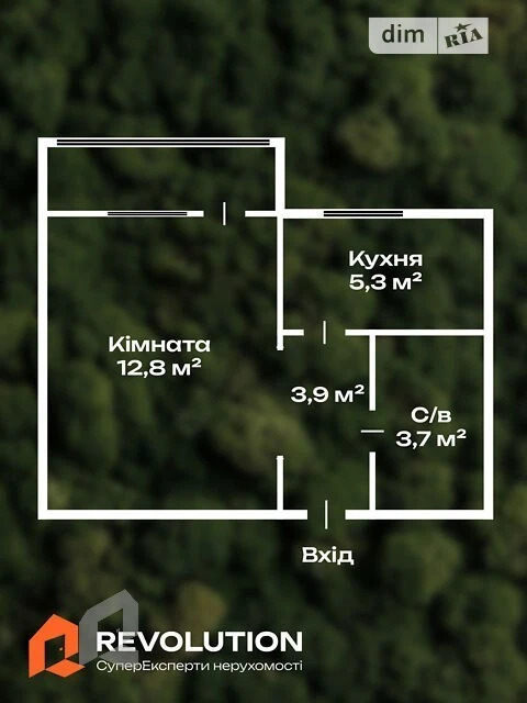 Sale of 1-room apartment 26.47 sq. m on Mykoly Bazhana Ave. 5V •