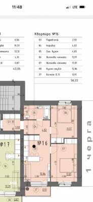 Продам 2 км квартиру в Новому дворі Автономне газове опаленн
