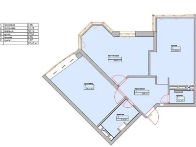 Продаж 2к квартири 67.5 кв. м на просп. Відрадний 2 • ID 347