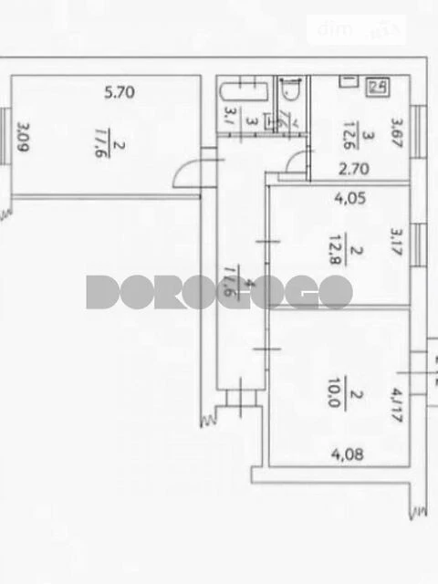 Sale of 3-room apartment 74 sq. m on Velyka Vasylkivska 134 street