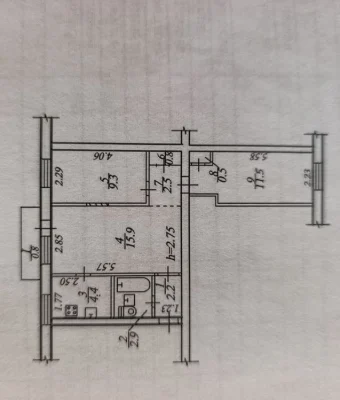 3-room apartment for sale Mazepa Avenue / Kyivska / Meta