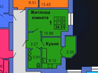 Квартира. Полтава, Героїв України вул. (Героїв Сталінграду),