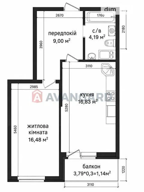 Sale of 1-room apartment 48.5 sq. m on Valeriana St. Pidmogilnog