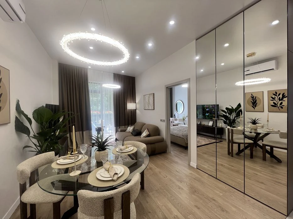 ЖК «Итака», 1 комнатная 45 м², Дизайнерский ремонт, 7 станции