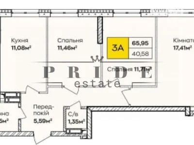 Sale of 3-room apartment 67 sq. m on Ivana Kocherhy St. 17A • ID 3