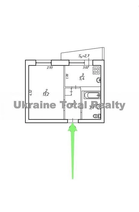 CENTER! 1 bedroom apartment near the University/Ukrainian Square