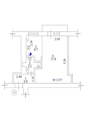 Gora, 1-room apartment for sale, Grigorovskoye Highway St.,