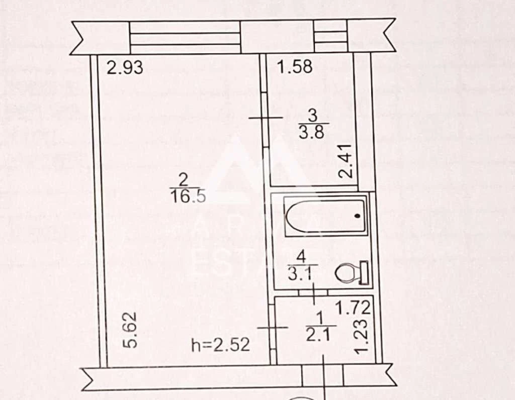 1-room apartment for sale 25 m², Zodchikh St., 10
