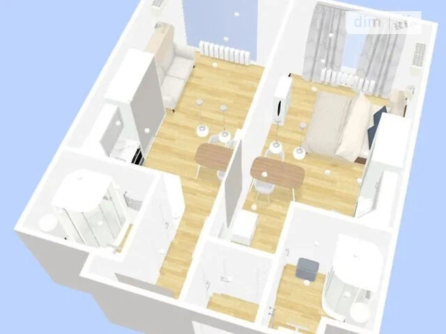 Sale of 2-room apartment 43.4 sq. m on Dniprovska embankment 20A • ID 3