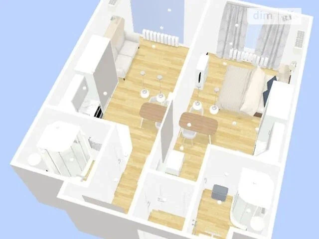Sale of 2-room apartment 43.4 sq. m on Dniprovska embankment 20A • ID 3