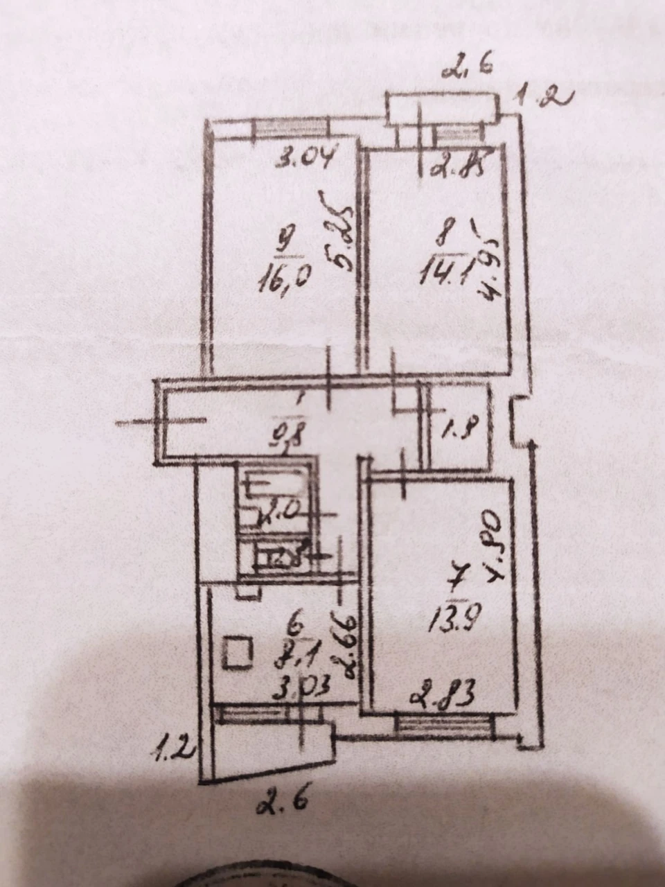 3-room apartment for sale 67 m², Mykola Kibalchych St., 1