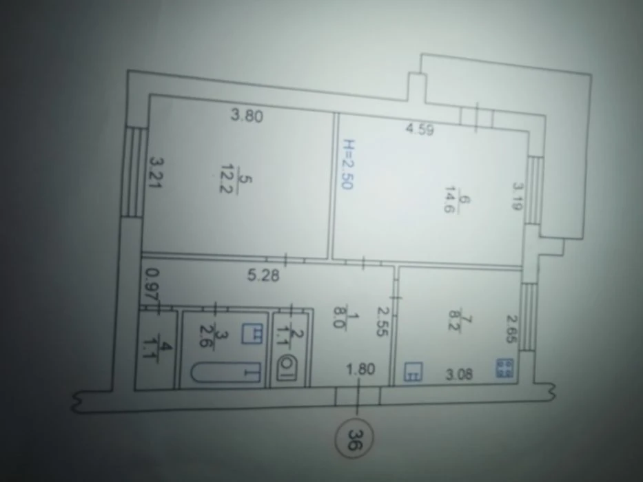 Selling 2-bedroom apartment, 7th floor, 14th floor, Kholodnaya Gora metro station, 10 minutes away.