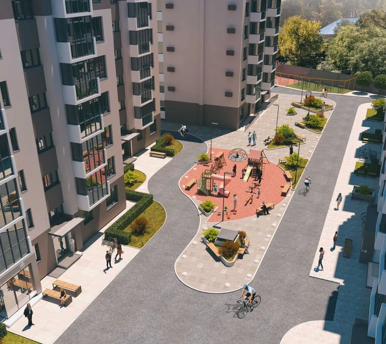 2-кімнатна квартира 61,11 м² у центрі міста |ЖК «На Сінній 2