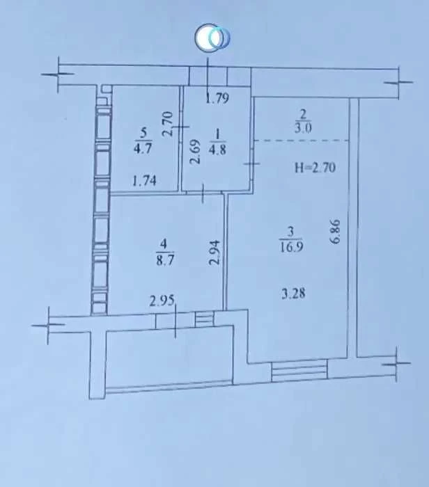 28000 Residential Complex Mira 3 DOCUMENTS For sale 1-room apartment 6th floor, S