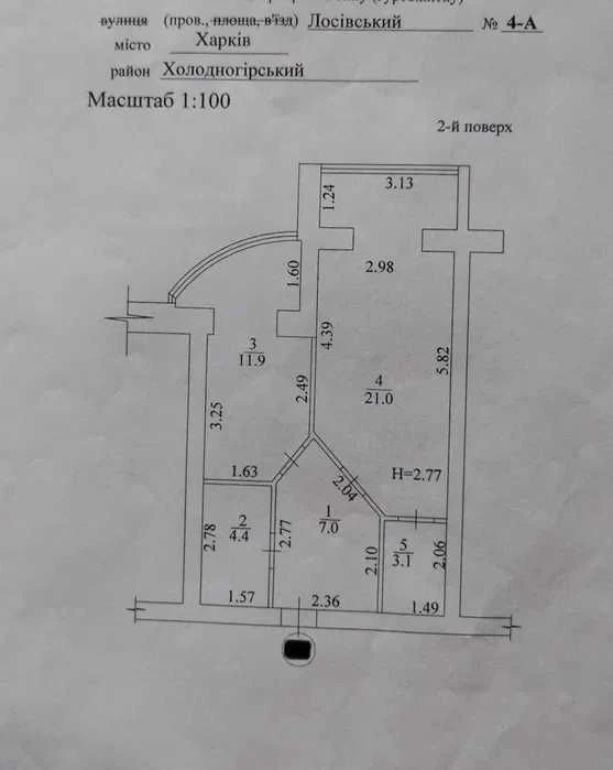 For sale 1-room apartment in the residential complex Lazurny, Losevsky Avenue, 4A (code 23)