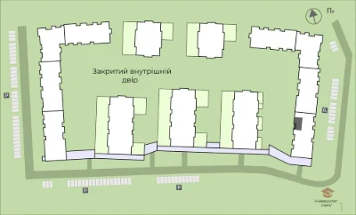 2-кімнатна квартира 71,7 м²  ЖК DREAM HILLS  вул. Мальовнича