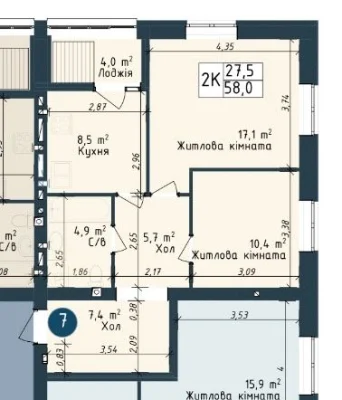 Продам Без Коммисии 2кк Газ Цегла ЖК Одесса Сити Рассрочка