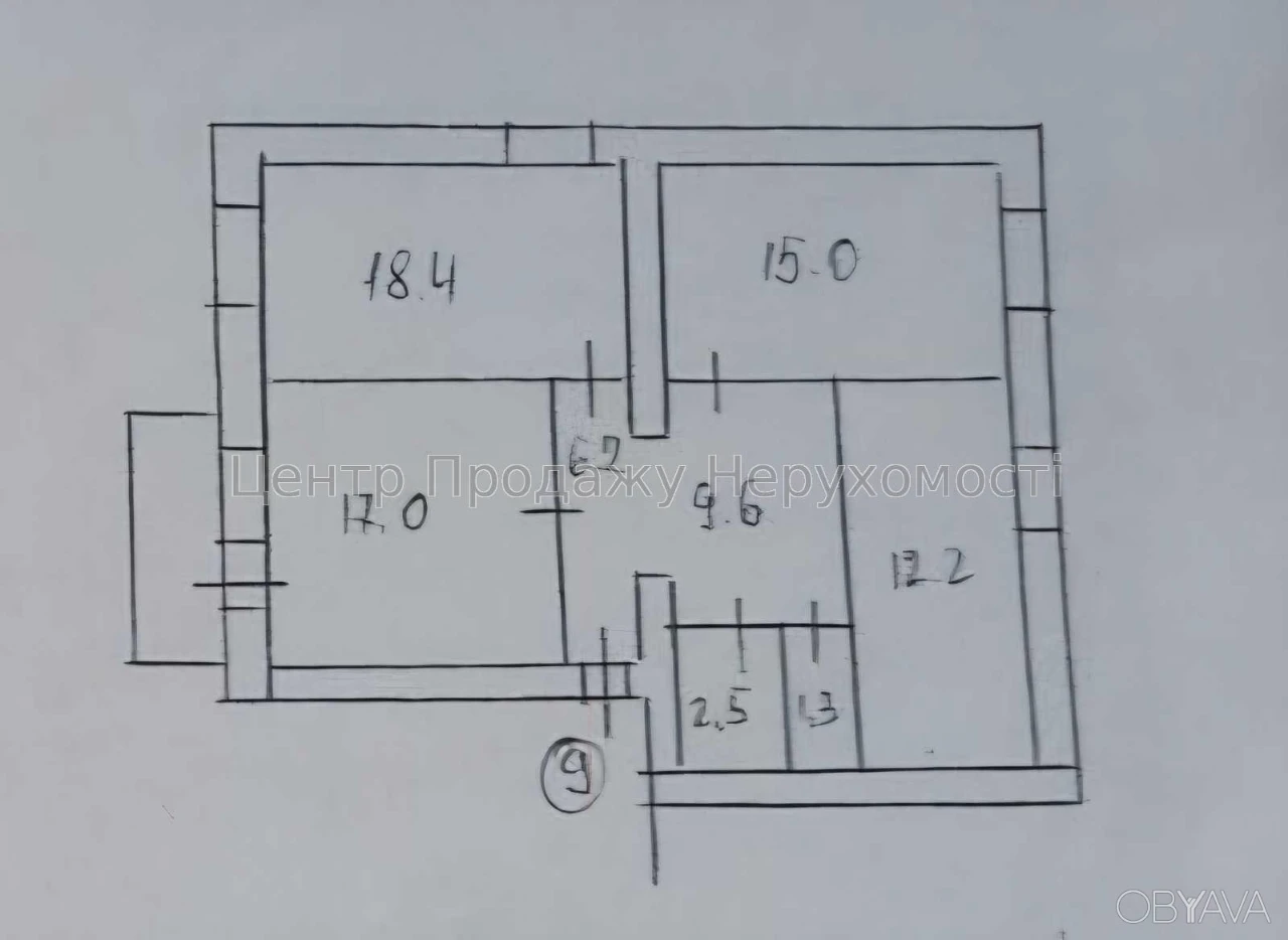 3-кімнатна квартира, 83м.кв.