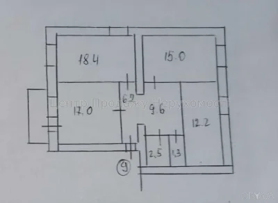 3-кімнатна квартира, 83м.кв.
