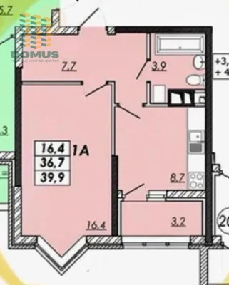 Продам 1 комн 40м2 ЖК Реал парк/Real Park! Черемушки