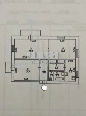 3-room apartment for sale, Mechnikova St. 6, Klovska