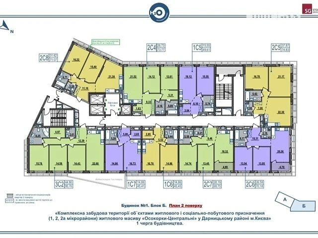 Sale of 1-room apartment 45 sq. m. on Petra Hryhorenka Ave. 46 •