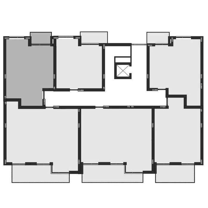 1-кімнатна квартира 49,6 м²  ЖК SHERWOOD  Клубний формат жит