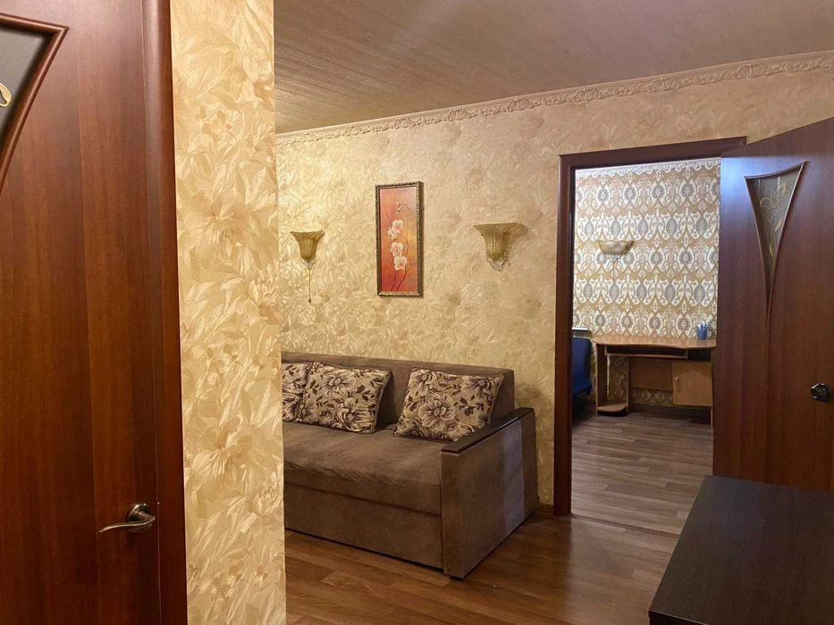 Selling a 2-room apartment near Levada metro station, Sportivnaya street, and Gaga Avenue.