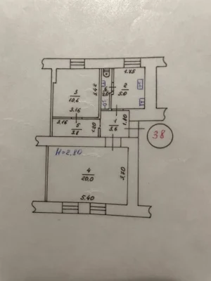 Selling a 2-room isolated apartment in Lipovaya Roshcha,