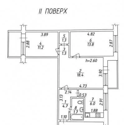 3-х ком.кв. 2/9 эт. в газовом кирпичном доме по ул.