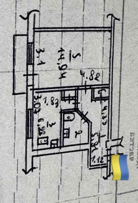 One-room apartment from the owner