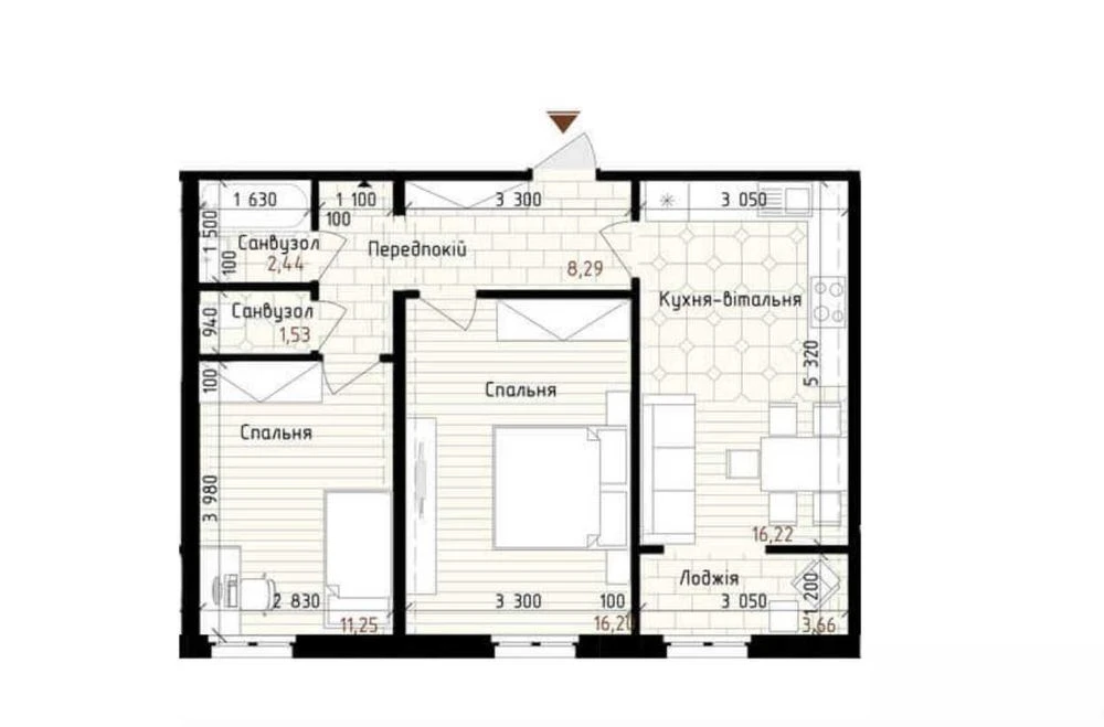 Sale (TRANSFER) 2-room apartment in the Nova Angliya residential complex, Holosiivs