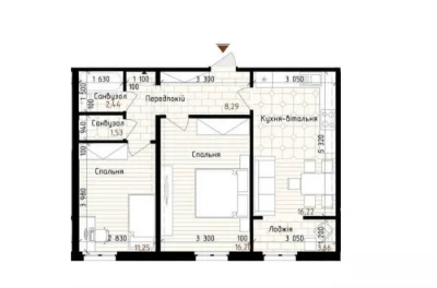 Sale (TRANSFER) 2-room apartment in the Nova Angliya residential complex, Holosiivs