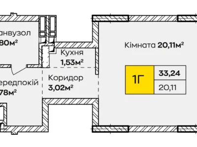 Apartment. Kyiv, Teplovzna St.