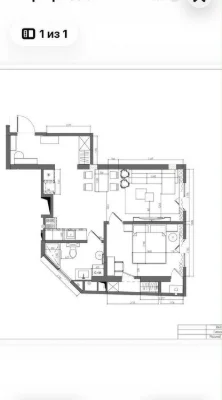 1-ком. квартира в центре. ЖК Гимназист. 1S75