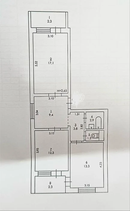 2-room apartment for sale, 1 Baydy-Vyshnevetskoho St. (Osipovskoho) Vitryani