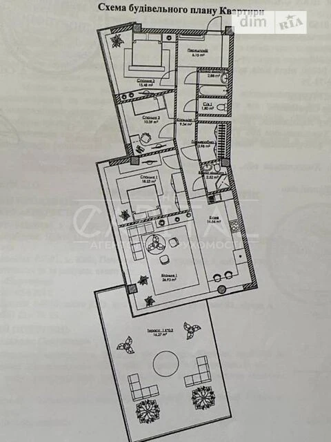 Продаж 4к квартири 131 кв. м на вул. Набережно-Рибальська до
