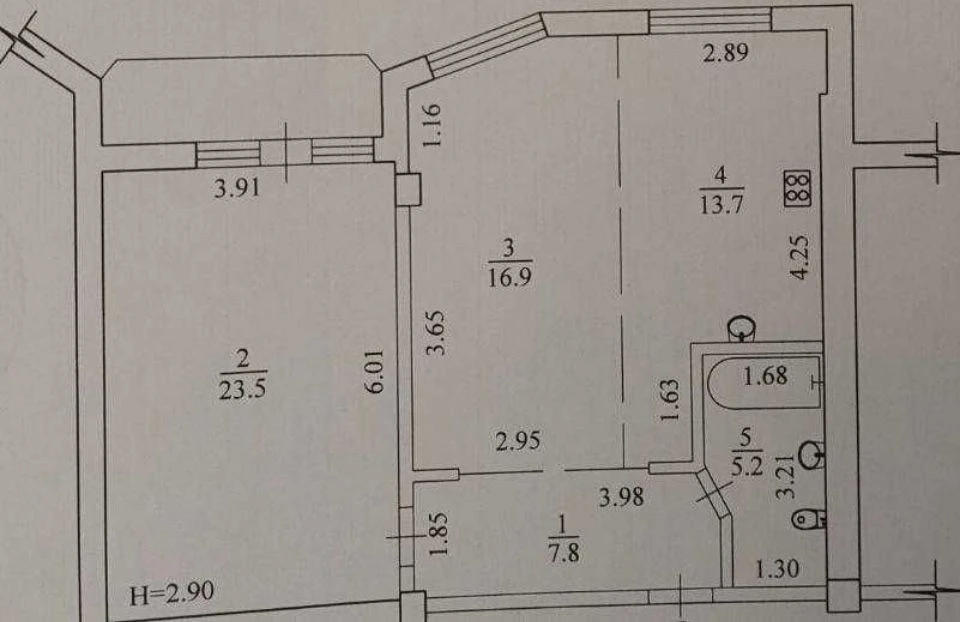 Bargaining! Residential Complex USADBA CHERNYSHOV! ELITE! Chernyshevskaya 50! 2-room apartment for sale.