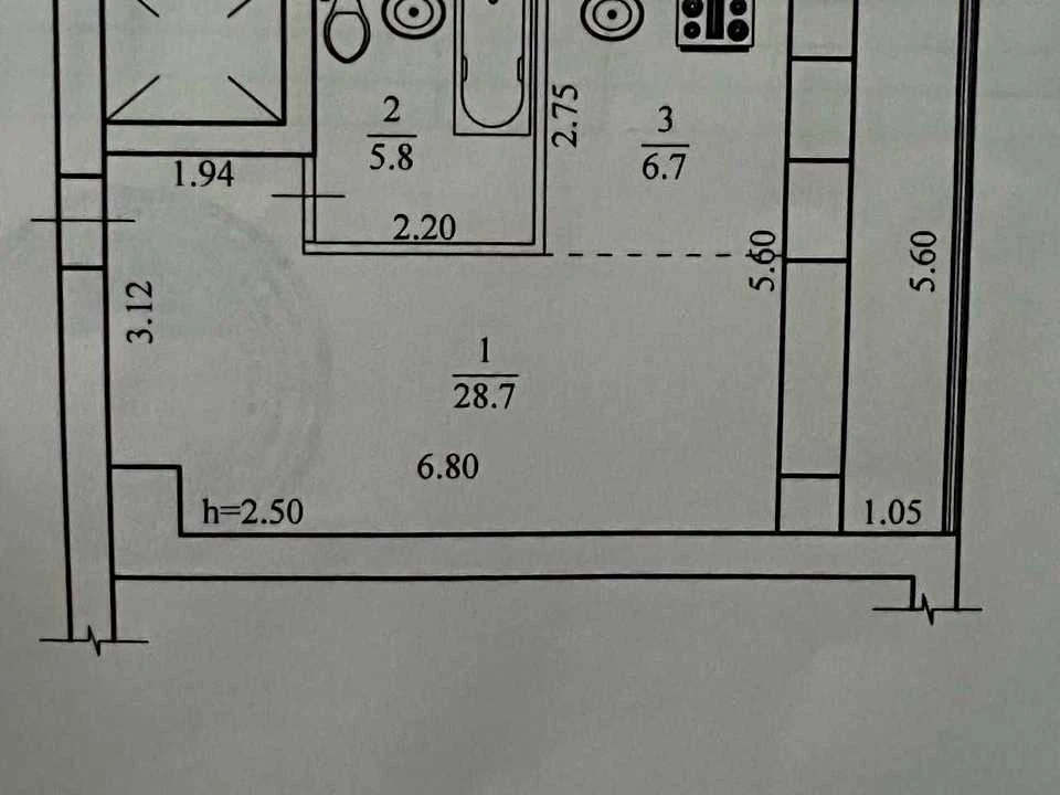 Apartment. Dnipro, Heroiv Krut St. (Furmanova)
