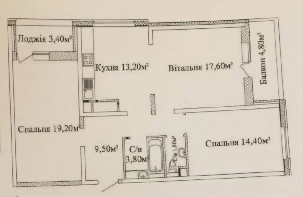 3 комнатная ЖК «Альтаир 3», без комиссии + кладовая на этаже.