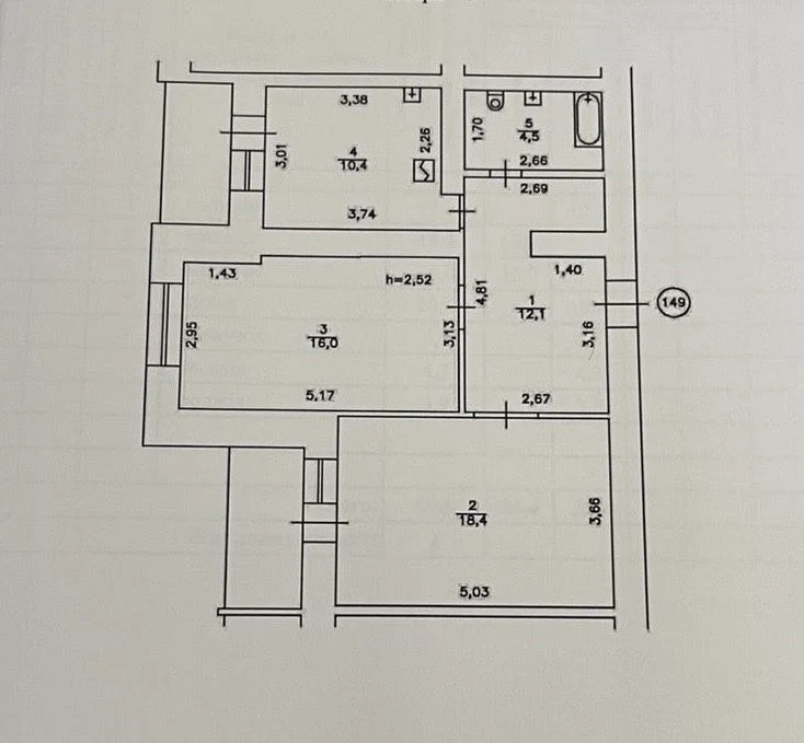 Pechersk, Andriy Verkhoglyada St., two-room apartment for sale